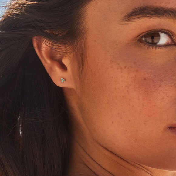 gorjana Classic Turquoise Trio Studs - Picture 2 of 5